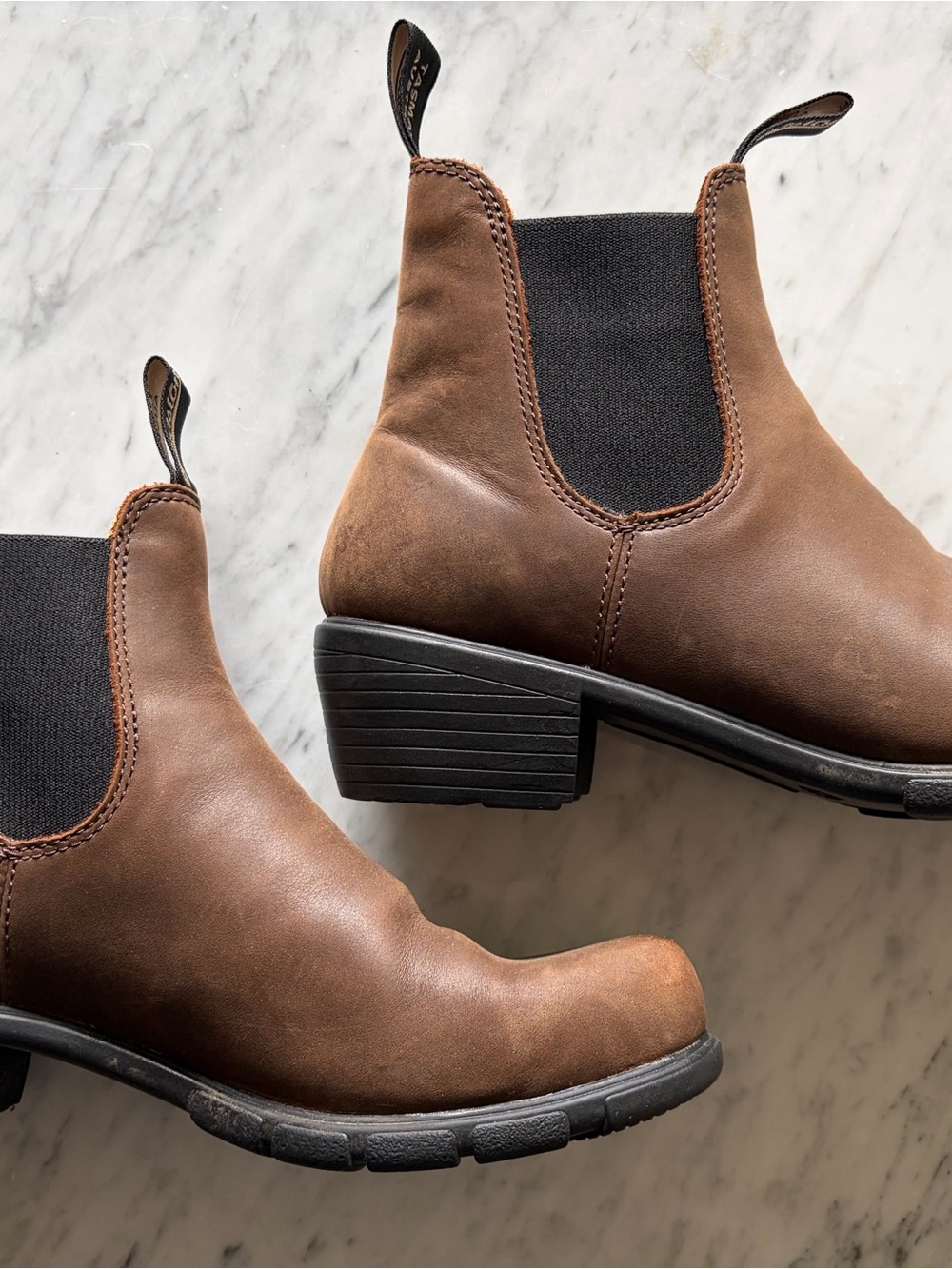 Women’s Antique Brown Chelsea Ankle Boots with 2” heel